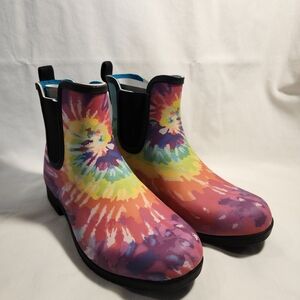 Chooka Women's Multicolor Tie-Dye Rain Boots